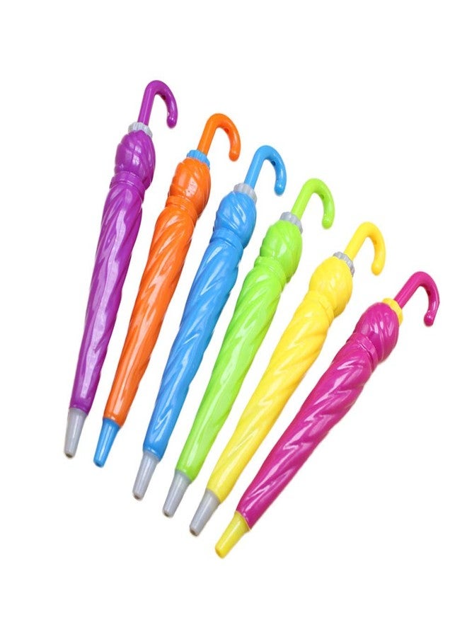 FRECI 6pcs Ballpoint Pen Umbrella Shape Gel Ink Writing Pens for School Office Supply Gift Stationery Party Favors - Image 4