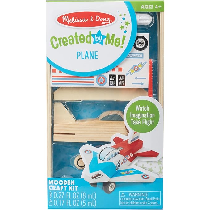 Decorate-Your-Own Wooden Plane Craft Kit