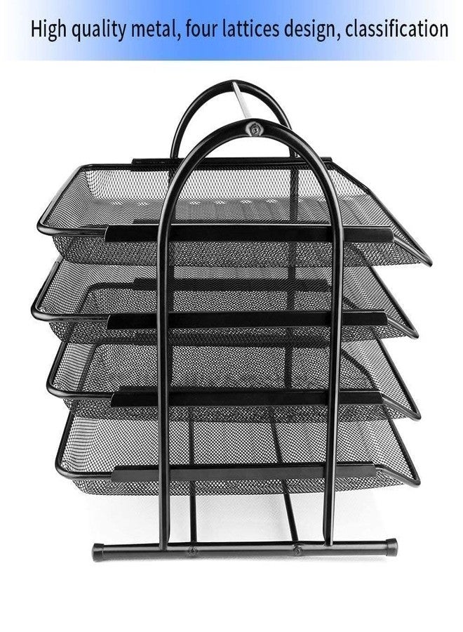 TechSrmaji Stainless Steel 9 Slot Magazine and Newspaper Holder, Bookshelf, Home Office Organizer File Storage Rack, Book Rack, Table Stand, File Organiser (Pack of 2) - Image 2