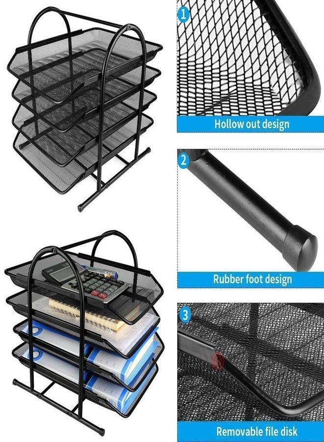 TechSrmaji Stainless Steel 9 Slot Magazine and Newspaper Holder, Bookshelf, Home Office Organizer File Storage Rack, Book Rack, Table Stand, File Organiser (Pack of 2) - Image 3