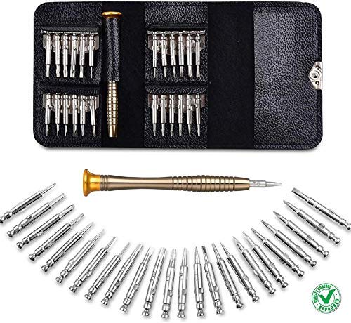 HYDERON 25-in-1 Precision Screwdriver Set – Multi-Pocket Repair Kit for Laptops, Mobile Phones, Spectacles, & Watches - Image 1