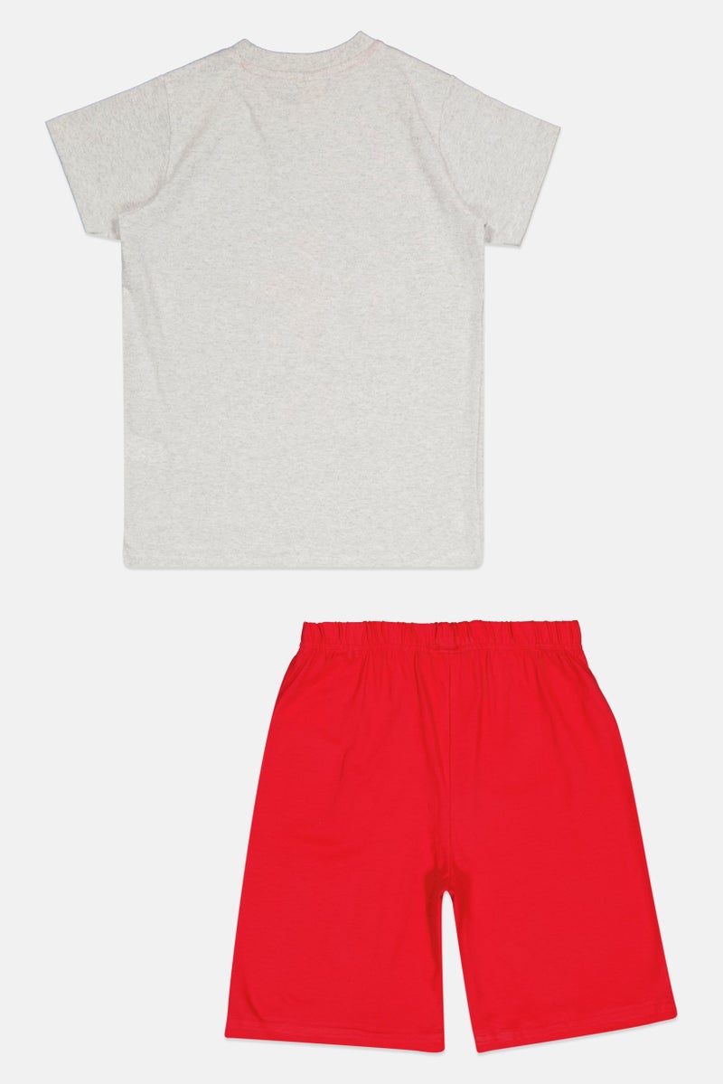 MARVEL Kids Boy 2 Pieces Spiderman Pajama Set, Multicolor - Image 2