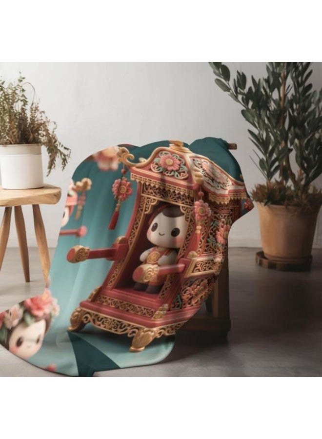 general Baby and children's cartoon flannel thin blanket (warm and comfortable, suitable for sleep, game use) 70cm*100cm - Image 4