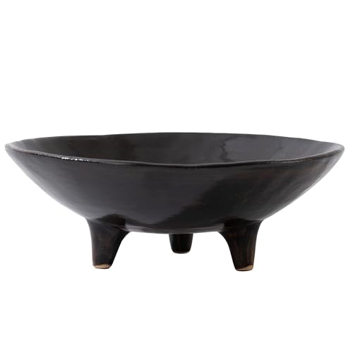 CM CHIC MONDAY 6 Decorative Bowl MultiPurpose Black Decorative Bowls for Keys Candy and Home Decor Small Ceramic Bowl - Image 1
