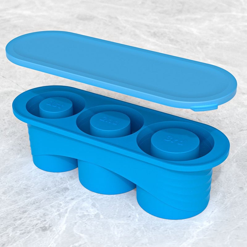 Stanley Silicone Ice Molds 20/30/40oz 3 grid-royal blue