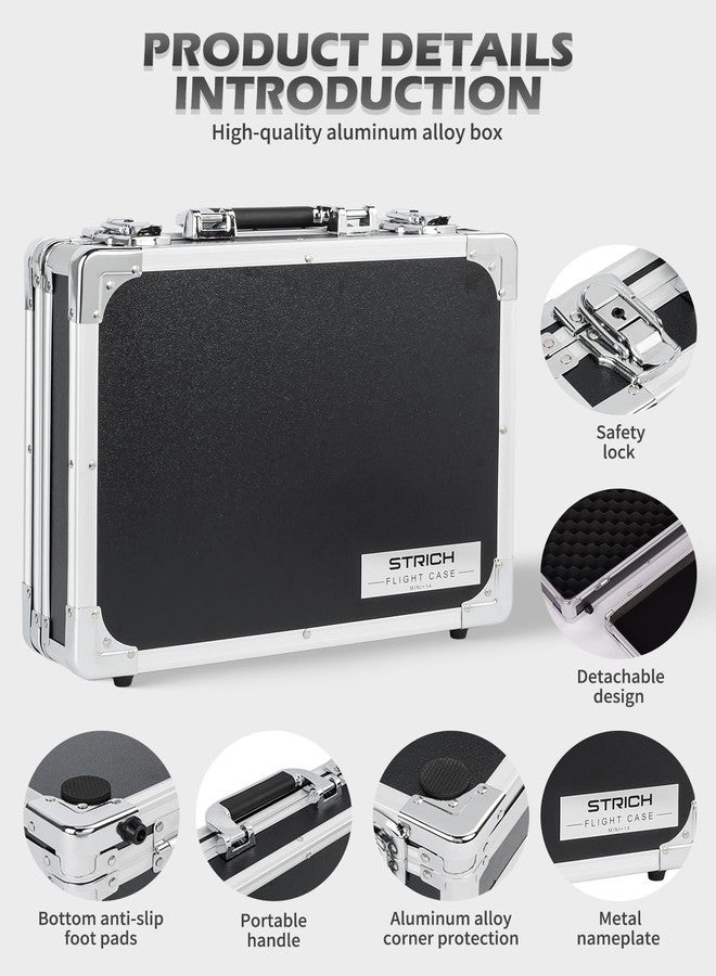 STRICH MINI+ 14" Guitar Multi Effect Pedal Case, Compact Travel Carrying Case 36 x 28 x 10 cm - Image 4