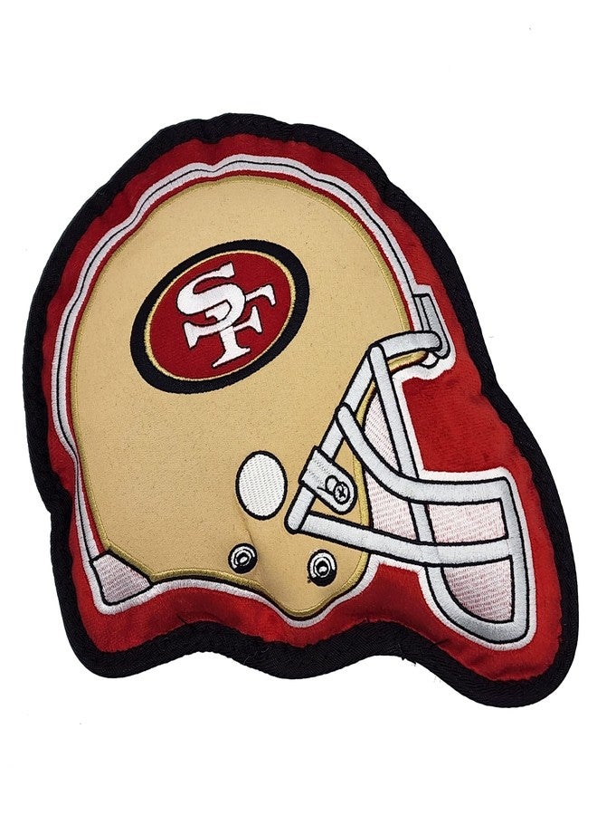 Pets First The 1st Ever Tough but Smooth Dog Toy NFL SAN Francisco 49ERS Football Helmet Tough Pet Toy. A Premium Quality Doggie Toy with Built-in Squeaker. Sports Fans Favorite Chew Toy - Image 1
