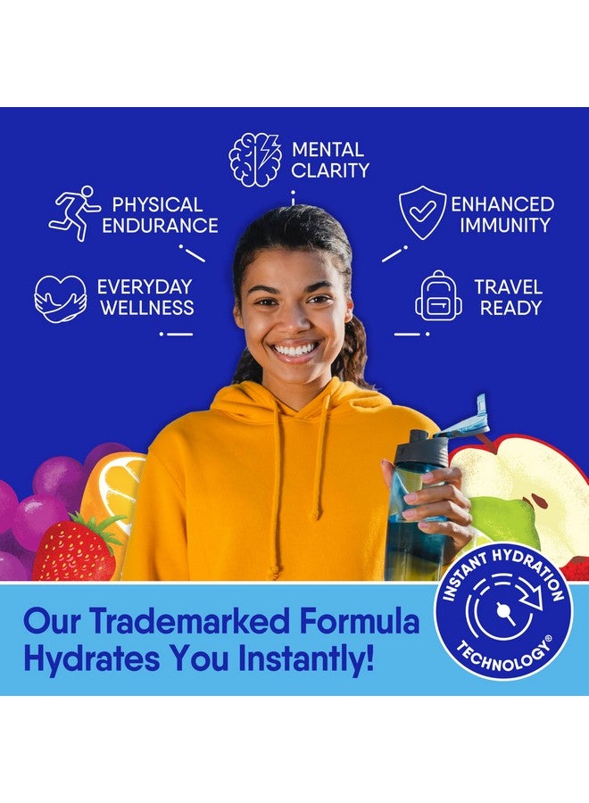 جو هايدرايت أكياس مسحوق الترطيب الفوري من جوهيدرات - مزيج مشروب منخفض الصوديوم من الإلكتروليتات - دعم طبيعي للترطيب، مشروب مسحوق بنكهة الإلكتروليتات خالي من السكر مع فيتامين د، 30 عبوة، نكهة الكرز والليمون - Image 3