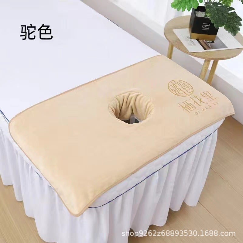 Generic Professional Massage Table Towel with Hole Khaki 50*80 