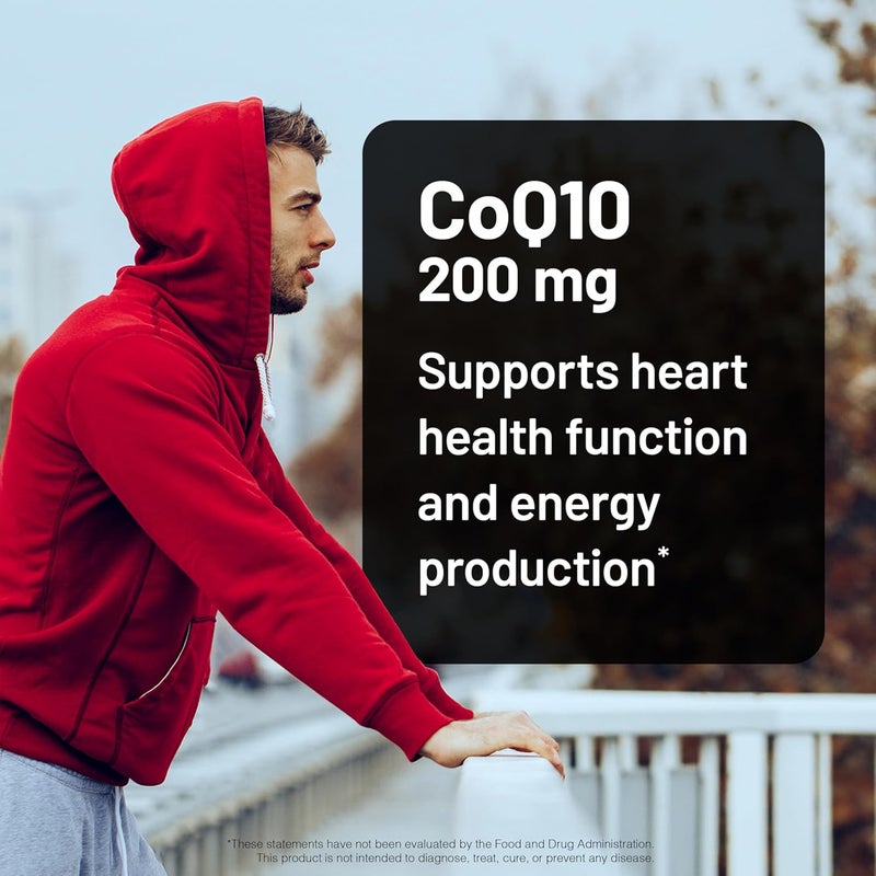 NatureWise CoQ10 200mg Softgels High Potency Ubiquinone  Coenzyme Q10 Supplement  Antioxidant for Heart Health  Energy  Vegan NonGMO GlutenFree  30 Count1Month Supply - Image 2