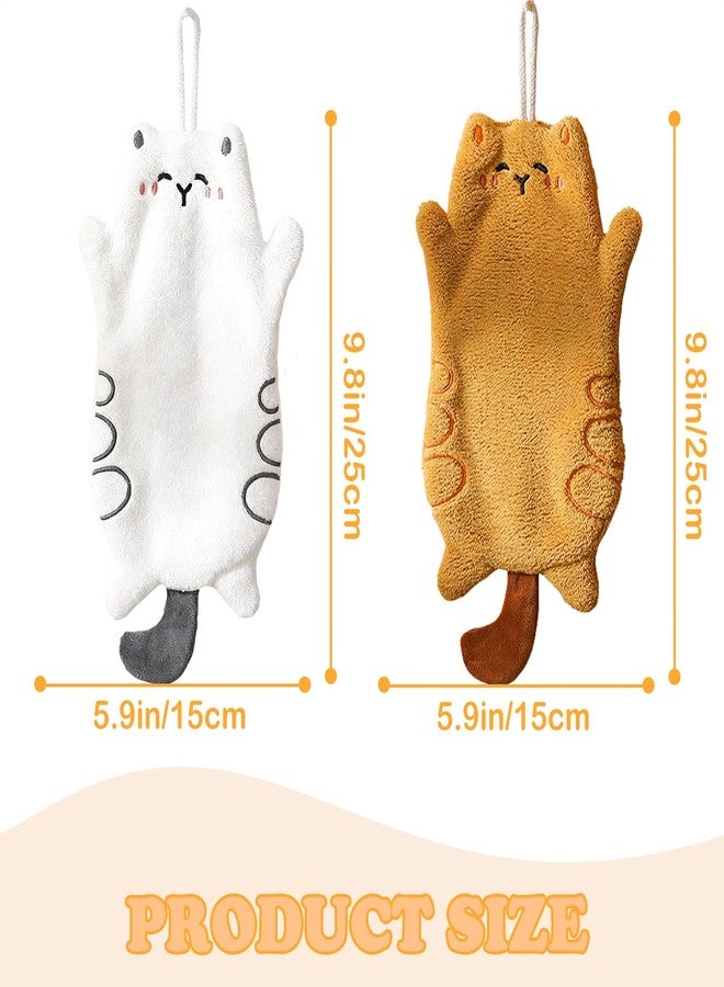 Tyrafry Funny Cats Kitchen Towels Decorative Set of 2, Absorbent Kitchen Towels Dish Towel for Home Bathroom Gym Hotel Holiday Décor - Image 3