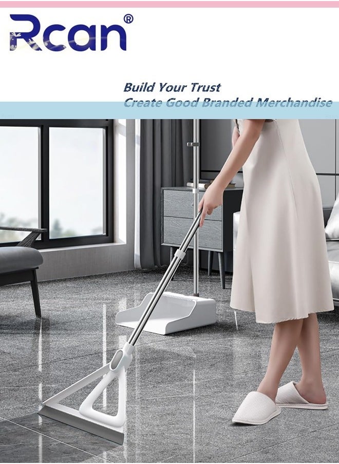 Rcan Rubber Floor Squeegee Multifunction Silicone Floor Wiper for Squeegee Water Remove Dust and Cleaning Pet Hair Silicone Magic Broom  - Image 1