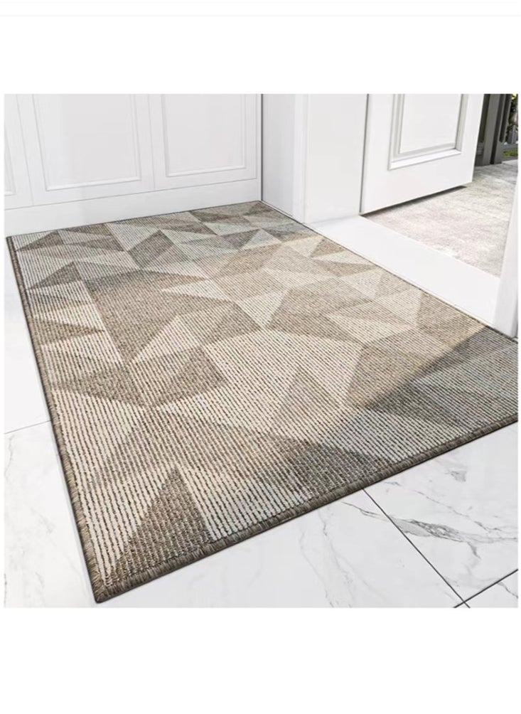 1-Piece Modern Geometric Non-Slip Doormat Outdoor Floor Mat Polypropylene Fiber Grey 90x60 Centimeter - pzsku/Z67570829F9600C43CC40Z/45/_/1713950251/ca7a901a-204e-409a-a940-3af04a1a5c39