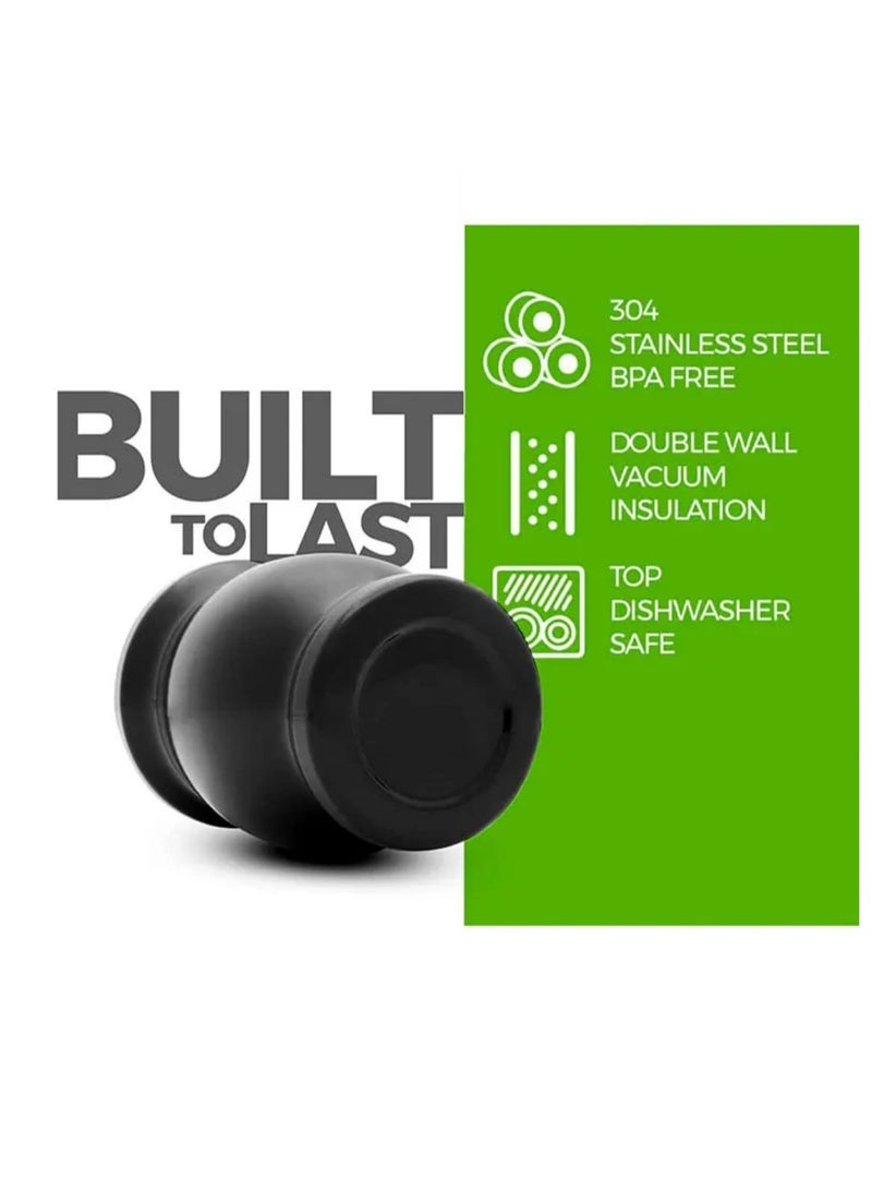 Liying Stainless Steel Double-Wall Mate Cup And Bombilla Set - Yerba Mate set Includes One Yerba Mate Cup, 2 Bombillas Mate (Straw) & Brush (black)  - Image 3