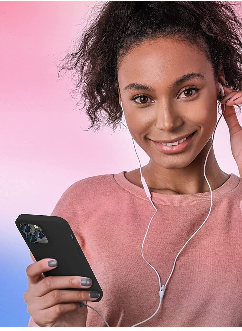 IAF Liquid Silicone Case for 2022 iPhone 14 Pro Max 6.7 Inch with 2-Pack Screen Protector and 2-Pack Camera Lens Protector, Slim Full Coverage Screen Camera Case, Black - Image 4