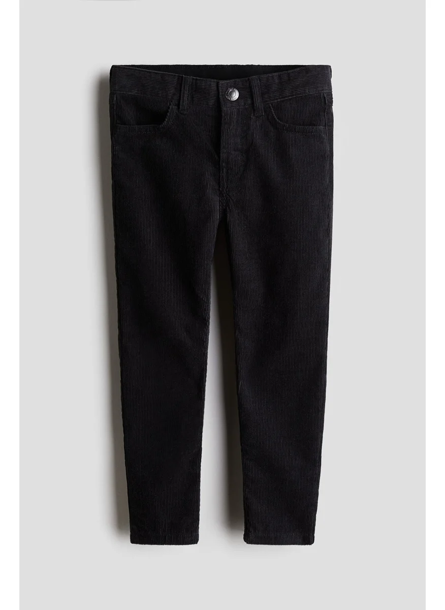 H&M Slim Fit Corduroy Trousers