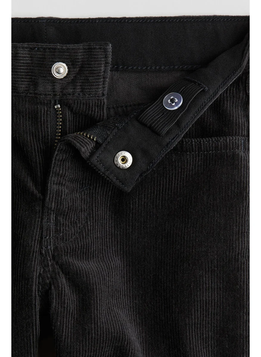 H&M Slim Fit Corduroy Trousers