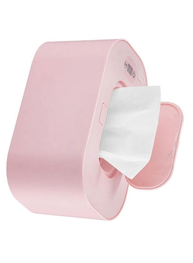 Hilitand Baby Wet Wipes Warmer Baby Wipes Dispenser Wipe Holder with Lid Portable Wet Wipe Pouch (Pink) - Image 1