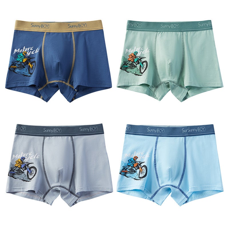 Boys Cotton Breathable Boxer Briefs SN01 colors are complete, starting from one hand 