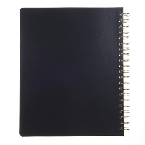 russell+hazel 2025 Vegan Leather Black Weekly Planner, 12 Month Calendar - Image 5
