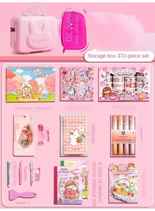 Bluejw Hand Ledger Large Capacity Suit School Supplies Girls Gift Bags Stationery Gifts Online Popular Children's Learning Suit - Image 1