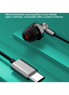 Generic Metal Fully Compatible Type-C Wire Control Headset Digital Chip For Apple 16/15 Mobile Phone Wired Headset-Color:E084 In-ear Type-c Headphones (digital Version)  - Image 5