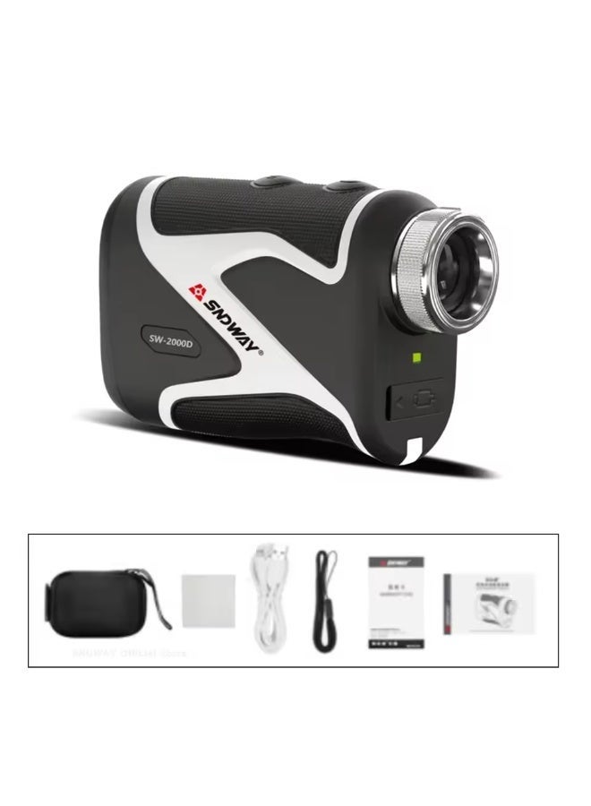 SNDWAY 2000 Yards OLED Golf & Hunting Laser Rangefinder with Magnetic Mount – 6X Zoom, Flag Lock, Slope & Height Compensation, Horizontal Distance Mode, Ultra-Long 2000m Measurement, ±1m High Precision, Fast 0.5s Laser Scan, Speed Detection 0–300km/h, USB-C Rechargeable 750mAh Battery, IP54 Water Resistant Monocular Telescope for Golfers & Outdoor Sports - Image 5