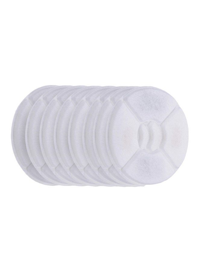 NIBEMINENT 8-Piece Replacement Water Fountain Filters White 