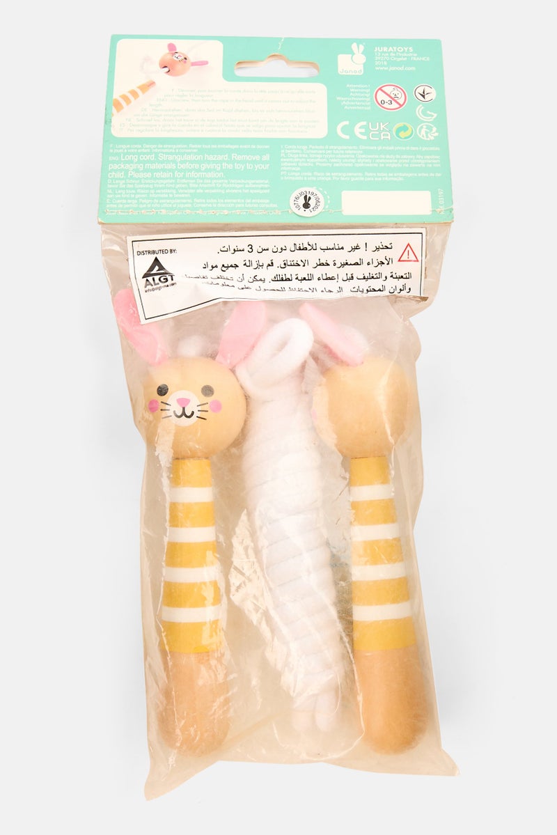 Janod Bunny Adjustable Skipping Rope 2 M, White  - Image 2