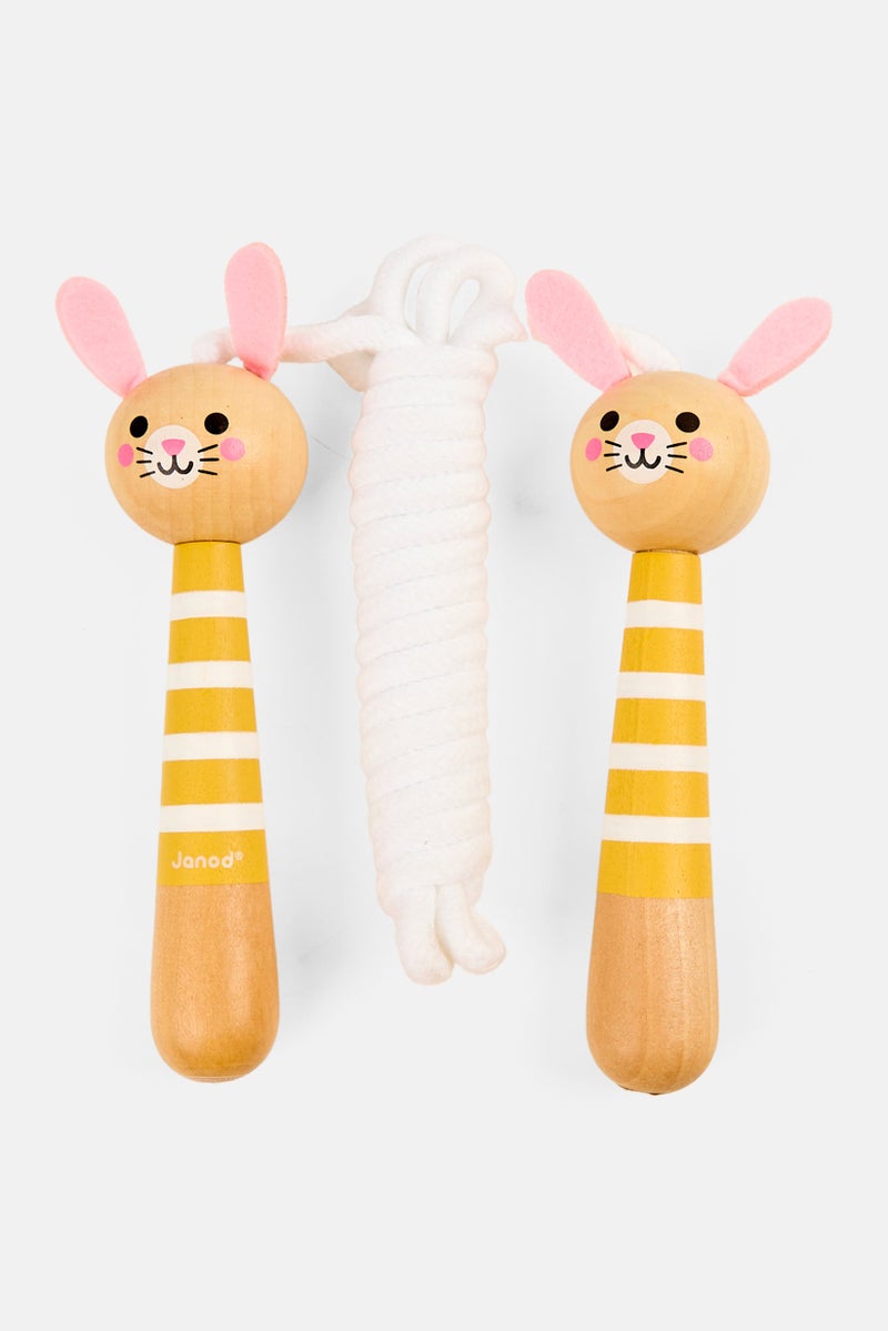 Janod Bunny Adjustable Skipping Rope 2 M, White  - Image 3