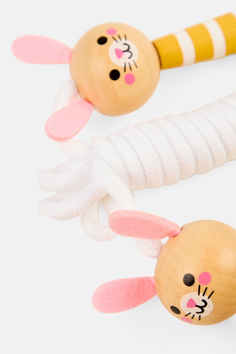 Janod Bunny Adjustable Skipping Rope 2 M, White  - Image 5