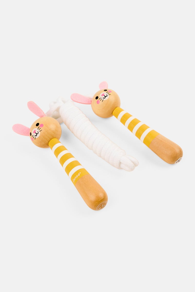 Janod Bunny Adjustable Skipping Rope 2 M, White  - Image 4