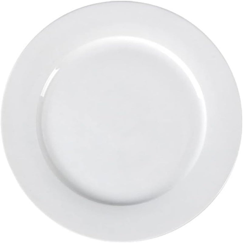 MN Deer Premium White Porcelain Dinner Plates Set of 6 | Round Flat & Deep Serving Plates for Meat, Dessert, Salad or Soup | Scratch Resistant Dishwasher Safe (11" | 27.5cm, Flat) - Image 2