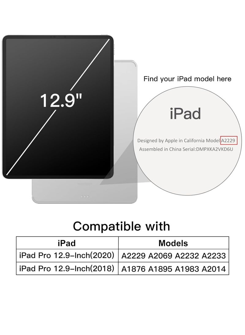 جي تيك حافظة لجهاز iPad Pro مقاس 12.9 بوصة متوافقة مع غطاء القلم الرصاص للتنبيه والنوم التلقائي بلون ماتشا الأخضر - Image 2