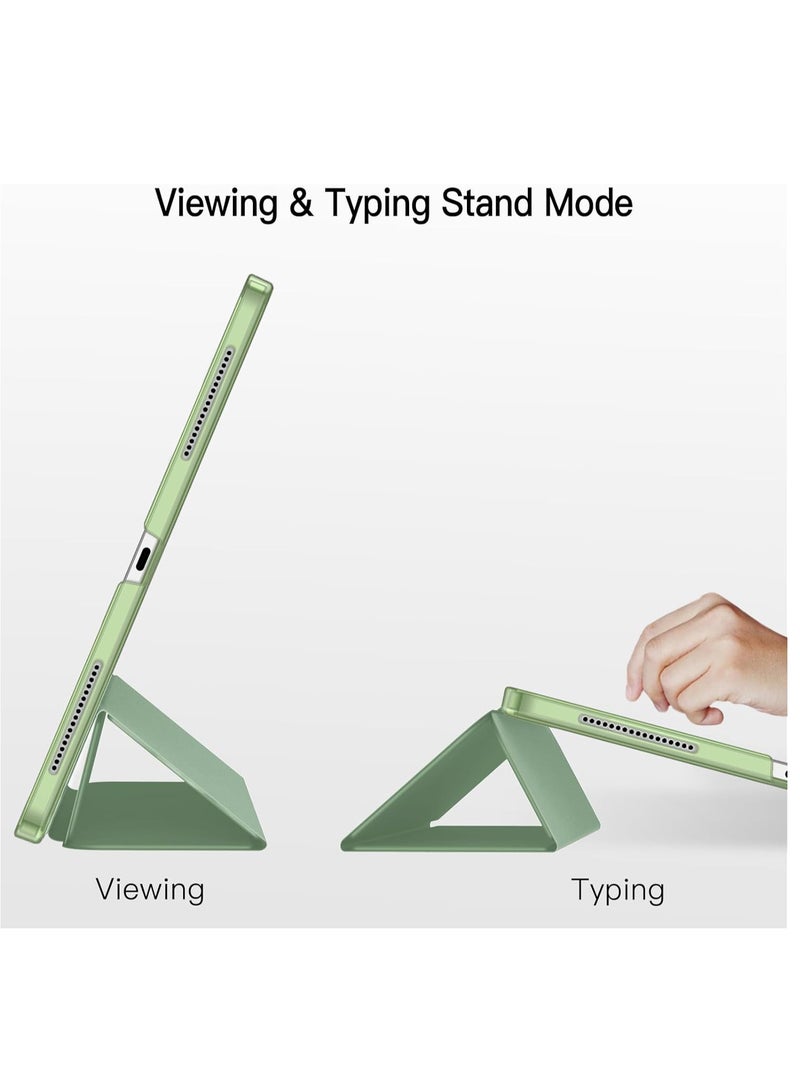 جي تيك حافظة لجهاز iPad Pro مقاس 12.9 بوصة متوافقة مع غطاء القلم الرصاص للتنبيه والنوم التلقائي بلون ماتشا الأخضر - Image 5