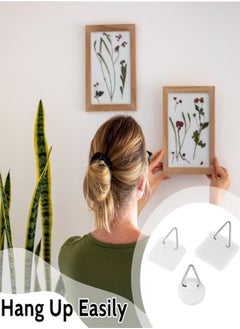 Ailily Wall Plate Hanger Display Holder, 30 Pack Invisible Vertical Plate Holders Adhesive Picture Hanging Hooks Without Nails Plastic Sticky for Home Wall Art Photo Frame, 3 Size  - Image 3