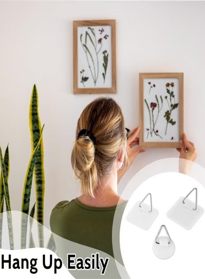 Ailily Wall Plate Hanger Display Holder, 30 Pack Invisible Vertical Plate Holders Adhesive Picture Hanging Hooks Without Nails Plastic Sticky for Home Wall Art Photo Frame, 3 Size  - Image 3
