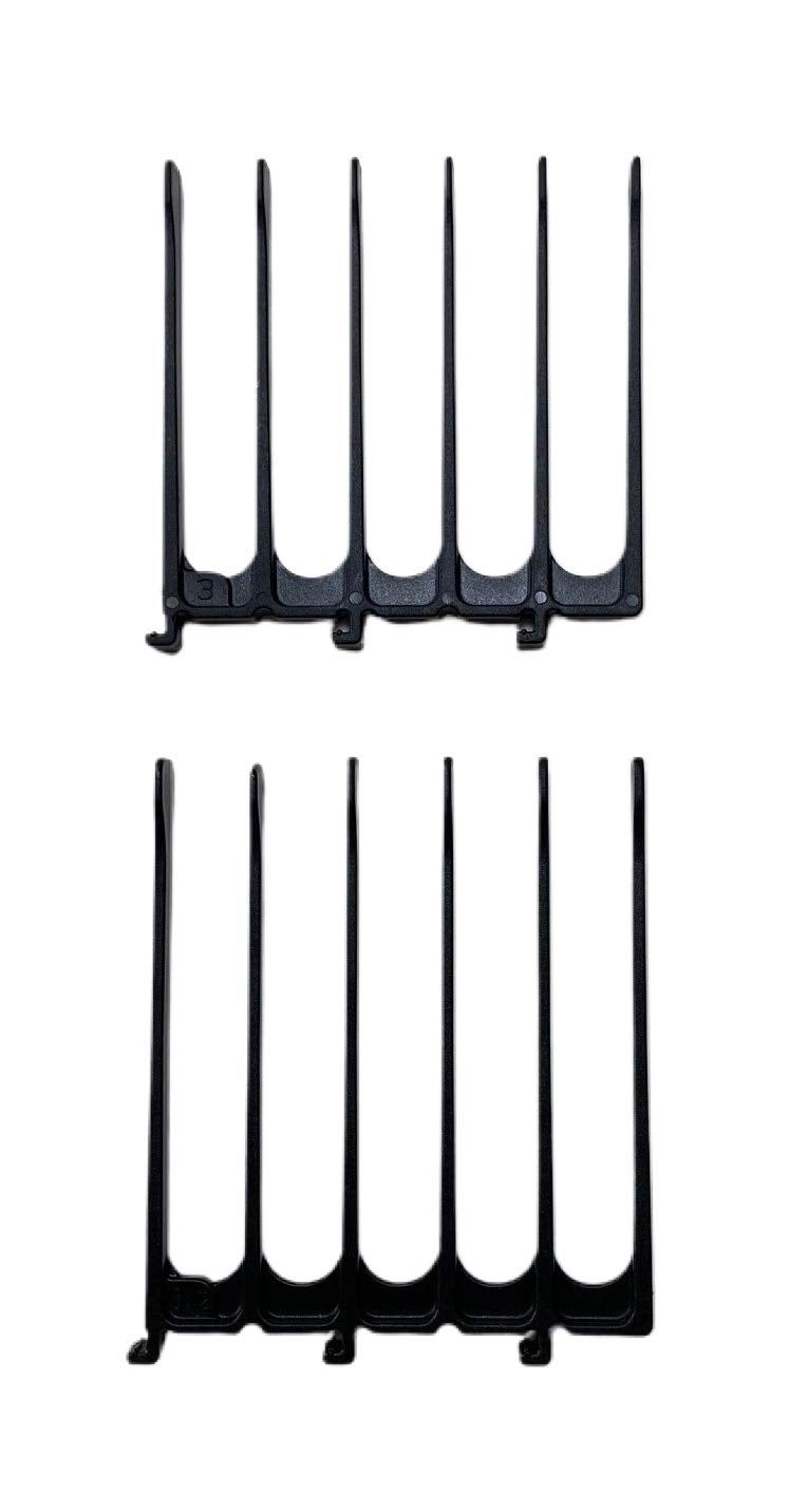 Scissor Clipper Over Comb - Barber Hair Cutting Tool with Jumbo Guide for DIY Home Haircuts (Black)