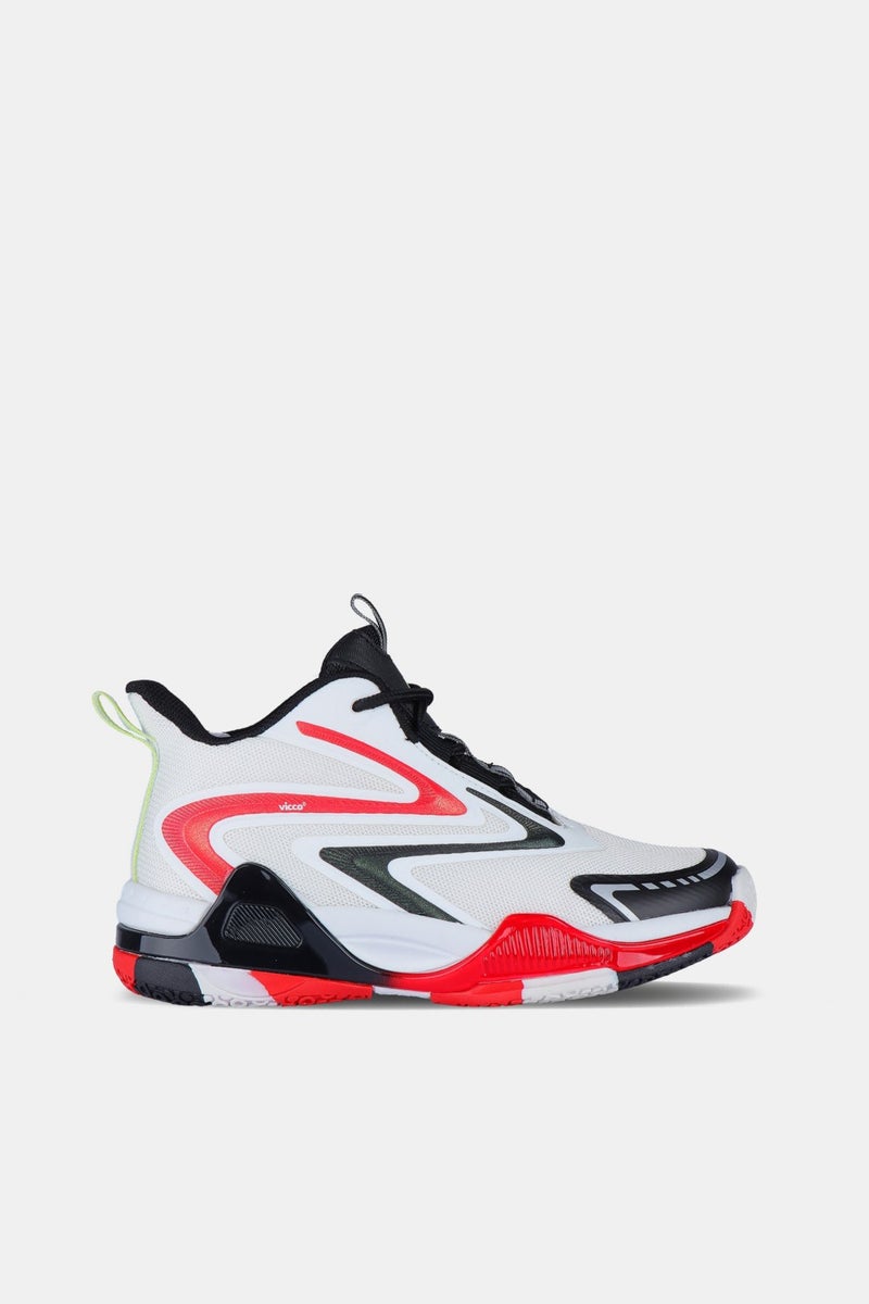 Bash Lightweight Unisex Kids White Basketball Shoes