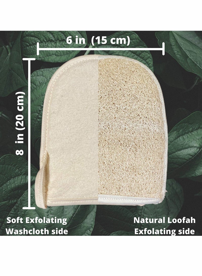 Excefore Bath Sponge, Exfoliating Loofah Pads body Scrubber, All Natural Bath and Shower Exfoliating Washcloth and Loofa Natural Sponge for Face, Back, Body, Eco Friendly, and Biodegradable - Image 4