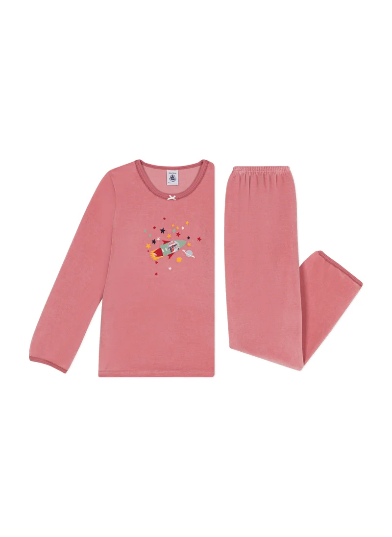 بيتي باتو Children's plain velvet pyjamas