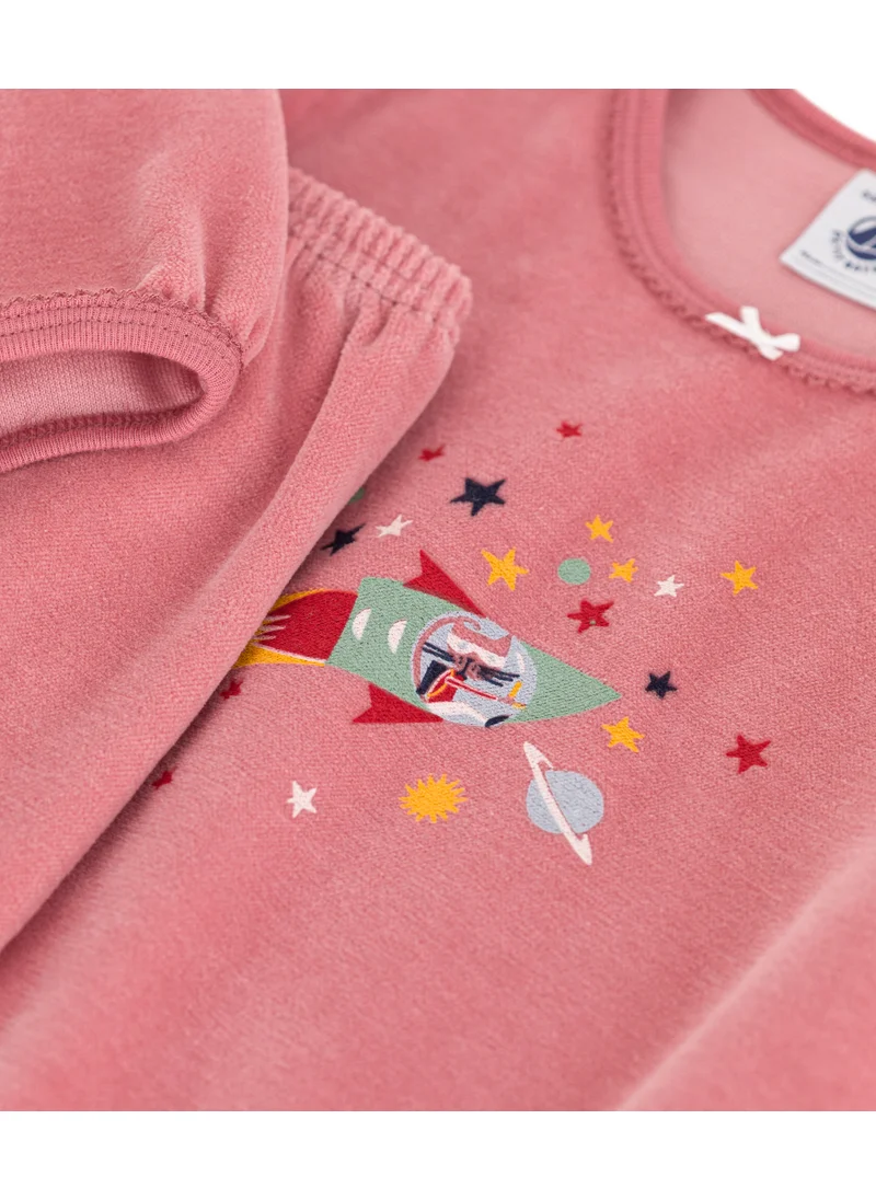 بيتي باتو Children's plain velvet pyjamas