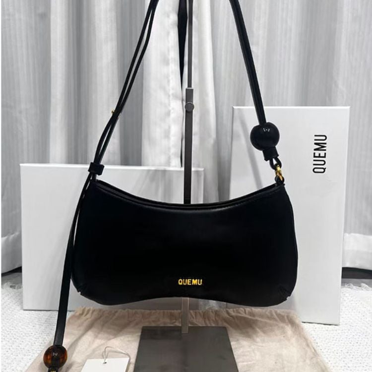 With Box Quemu High-End Mobile Phone Bag Niche Design Shoulder Bag Armpit Bag Baguette Bag Crossbody Bag Women'S Bag - Image 5