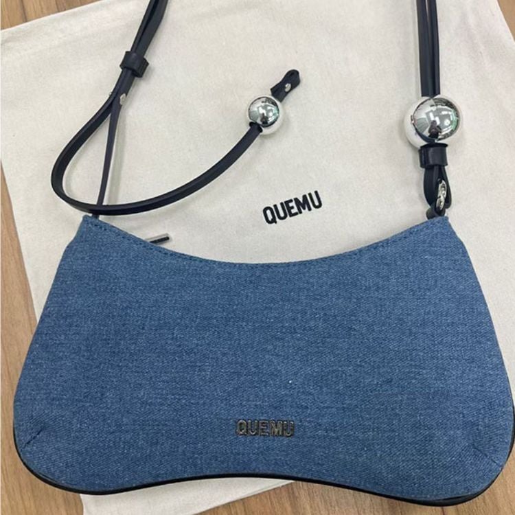 With Box Quemu High-End Mobile Phone Bag Niche Design Shoulder Bag Armpit Bag Baguette Bag Crossbody Bag Women'S Bag - Image 3