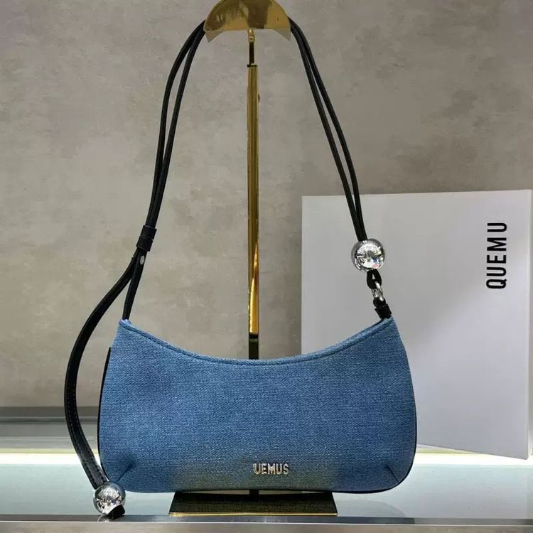 With Box Quemu High-End Mobile Phone Bag Niche Design Shoulder Bag Armpit Bag Baguette Bag Crossbody Bag Women'S Bag - Image 2
