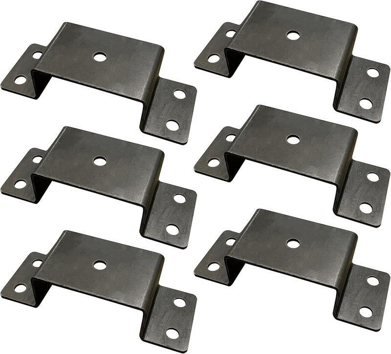 Heavy Duty Bolt-On 2x4 Steel Stake Pockets for Trailer & Truck (6)