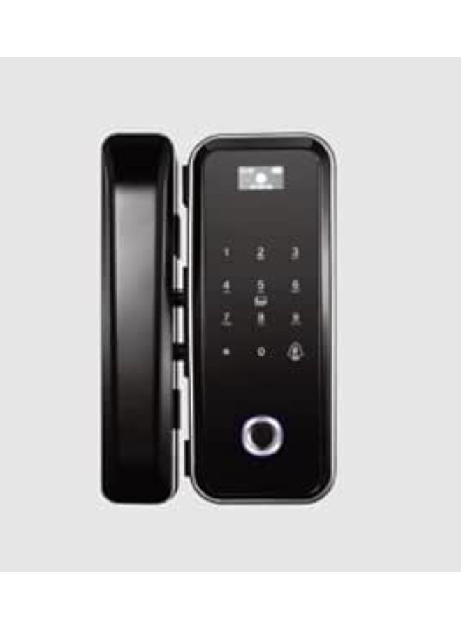 زد كيه تيكو ZKTeco GL300W Smart Glass Door Lock with Wi-Fi, Fingerprint, IC Card & PIN Access | Keyless Entry Office Door Lock with Mobile App Remote Control | No Drilling Installation for 10-12mm Glass Doors - Image 1