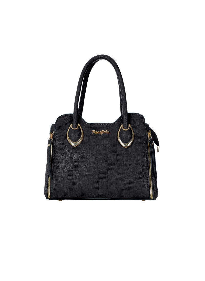 PARAJOHN Fashionable Ladies Top handle Bags Handbags for women Shoulder Crossbody bag Black  - Image 1