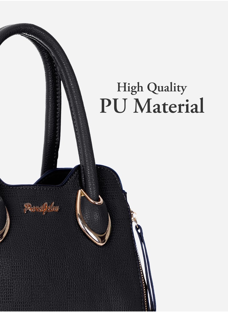 PARAJOHN Fashionable Ladies Top handle Bags Handbags for women Shoulder Crossbody bag Black  - Image 2