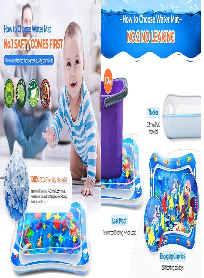 Magicwand® Tummy Time Water & Air Inflatable Multi-Function Baby Mat with Box【6 Months & Up】【Pack of 1】【Multi-Colored】 - Image 5